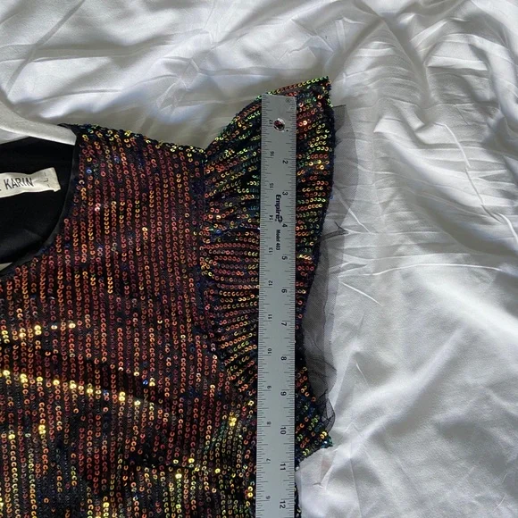 GRACE KARIN Women's Sparkly Cocktail Holiday Cap Sleeve Evening Shift Dress SZ L - Picture 13 of 17